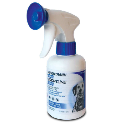 Спрей Frontline Spray (Фронтлайн) від бліх та кліщів для собак і котів 250 мл, фото 1