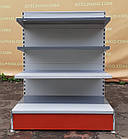 Торгові острівні (двосторонні) стелажі «Віко» 130х100 см., світло-сірі, Б/у, фото 5