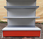 Торгові острівні (двосторонні) стелажі «Віко» 130х100 см., світло-сірі, Б/у, фото 9