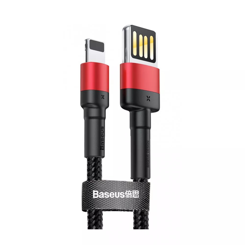 Кабель BASEUS CALKLF-GG1 Lightning Cafule special edition 100см 2.4A red/black