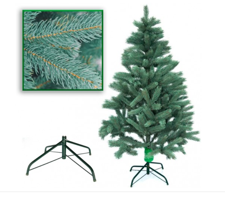 Елітна Ялинка лита блакитна Poyal No 18 висота 2,3 м, Святкова новорічна штучна ялинка, фото 1