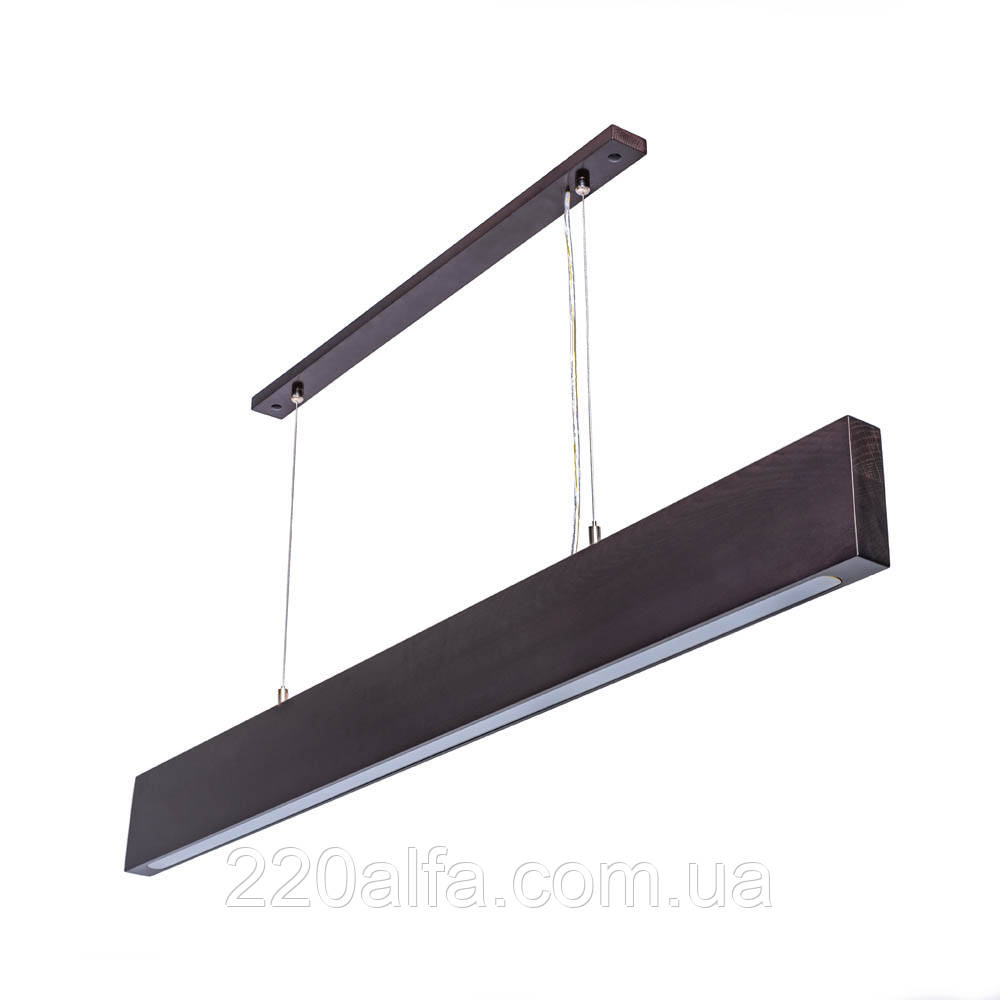 Підвісний лінійний світильник венге AVATON #1501/1 FOREST-36W 4000K 120 см (бук), фото 1