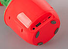 Портативна Bluetooth колонка Dancing Flower G26, червона, фото 5