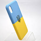 Чохол з патріотичним дизайном (прапор України) Silicon Case Print Ukainian Flag для iPhone X/Xs, фото 3