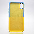 Чохол з патріотичним дизайном (прапор України) Silicon Case Print Ukainian Flag для iPhone X/Xs, фото 5
