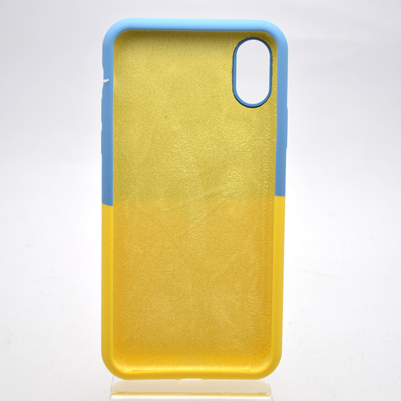 Чехол с патриотическим дизайном (флаг Украины) Silicon Case Print Ukainian Flag для iPhone X/Xs, фото 4