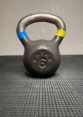 Гиря чавунна 6 кг Гантелі, гирі, штанги і диски спортивна, фото 1