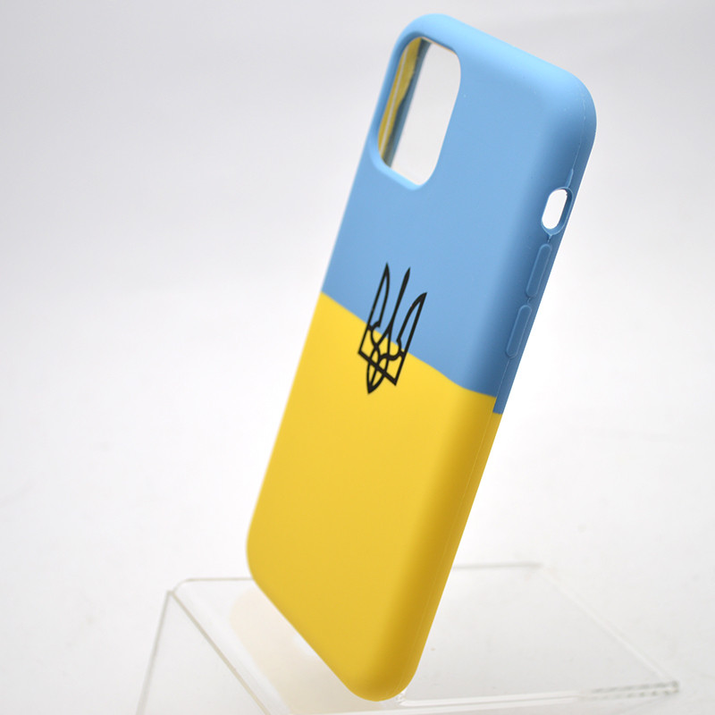 Чехол с патриотическим дизайном (флаг Украины) Silicon Case Print Ukainian Flag для iPhone 11 Pro, фото 3