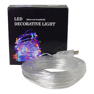 Гірлянда USB Xmas Pipe 7299 100 LED W-3, 10 м, білий світ Без бренду