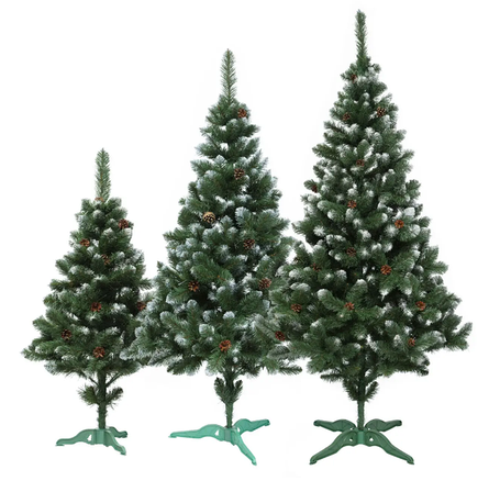 Елі штучні з інійом і шишками