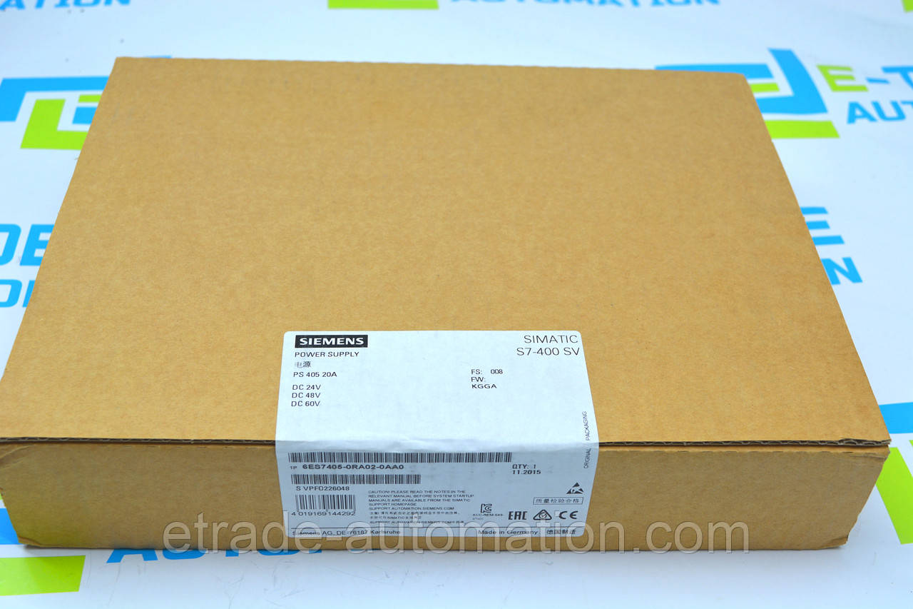 Блок живлення Siemens 6ES7405-0RA02-0AA0, фото 1