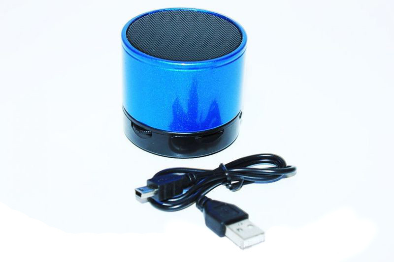 Портативна bluetooth колонка HLD-600 MP3 плеєр S-10U Blue