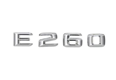 Шильдик емблема напис на багажник Mercedes E 260 колір хром