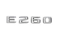 Шильдик емблема напис на багажник Mercedes E 260 колір хром