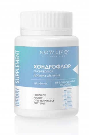 Хондроітин з глюкозаміном Хондрофлор таб.60 - для відновлення хрящів суглобів, фото 1