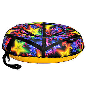 Тюбінг діаметр 100 см"зірка" (Оксфорд, ПВХ) санки ватрушка