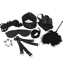 Набір БДСМ Art of Sex — Soft Touch BDSM Set, 9 предметів, Чорний, фото 3