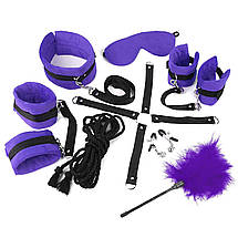 Набір БДСМ Art of Sex — Soft Touch BDSM Set, 9 предметів, Фіолетовий, фото 4