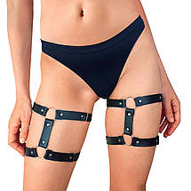 Гартери на ногу з натуральної шкіри Art of Sex — Kristina Leg Garters (2 шт.), фото 3