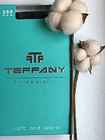 Хлопковые теплые колготы женские Tiffany 250 Ден Колготки зимние Черного цвета Женское нижнее белье 3