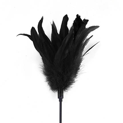 Щікання чорна Art of Sex — Feather Paddle, перо молодого півня, фото 2