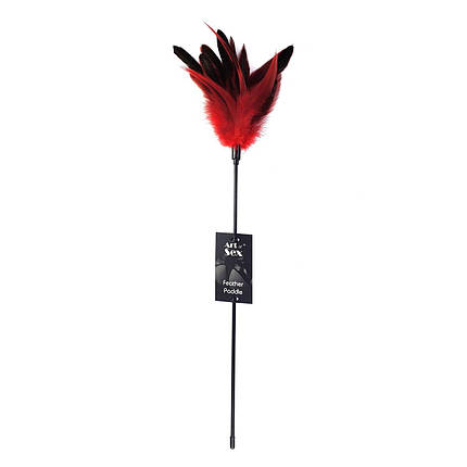 Щікання червона Art of Sex — Feather Paddle, перо молодого півня, фото 3
