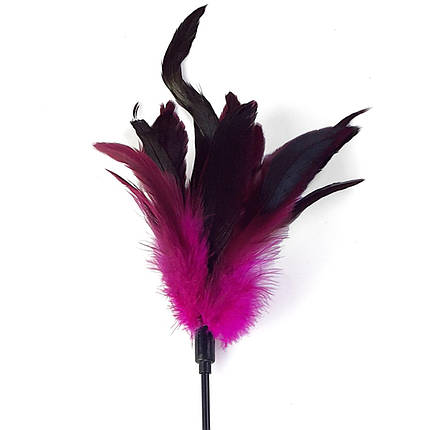 Щікання темно-рожевий Art of Sex — Feather Paddle, перо молодого півня, фото 2
