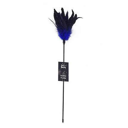 Щікання синє Art of Sex — Feather Paddle, перо молодого півня, фото 2