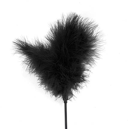 Щікання чорна Art of Sex — Feather Paddle, перо молодого індичка, фото 2