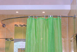 Карниз дугоподібний 100х100 см хром для душової кабіни (різні розміри)