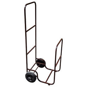 Візок для дров з металу V 0.2 m3 350х400х1200 Коричневий OL066/1