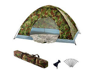 Чотиримісний намет туристична Хакі BTB HY-1130 2*2*1,35 м R17758