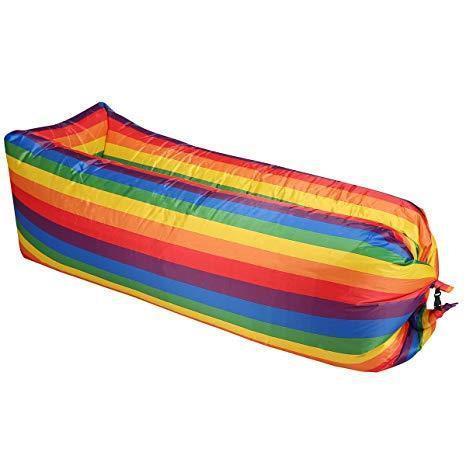 Матрас надувної Ламзак Air Sofa Rainbow 2.35 м, кольоровий, фото 1
