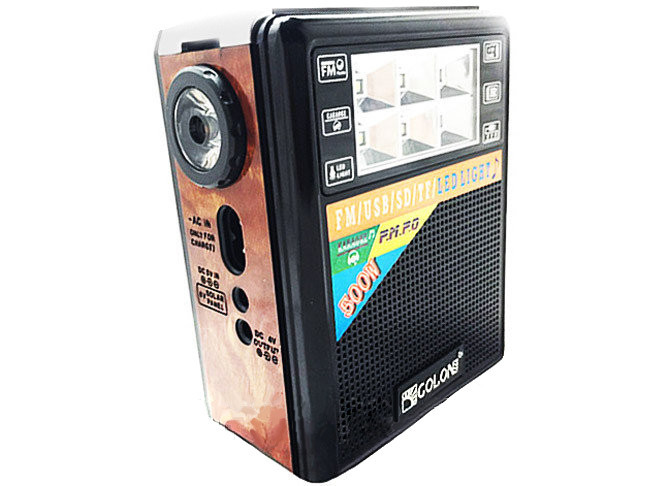 Портативна колонка радіо караоке MP3 USB Golon RX-199 c Led ліхтариком, фото 1