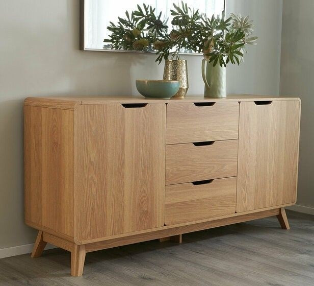 Комод 160 см з масову дуба "К-8" 1600х450х850 мм, фото 1