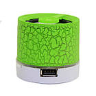Портативна Bluetooth колонка з підсвічуванням SPS 301C BT Green, фото 3