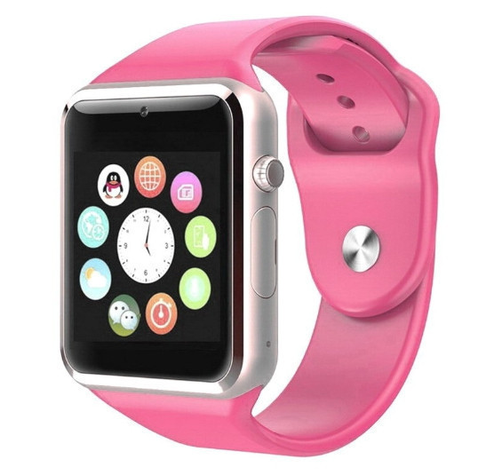 Умные часы Smart Watch GSM Camera A1, розовые
