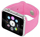 Умные часы Smart Watch GSM Camera A1, розовые, фото 5