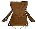 Крісло розкладне Павук R28836 52х52х88 см, коричневе, фото 3