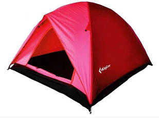 Палатка трехместная KingCamp Family 3 KT3073, красная