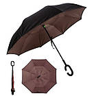 Вітрозахисний парасолька зворотного складання д110см 8сп WHW17133 Brown, фото 2