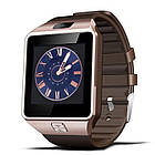 Розумні годинник Smart Watch GSM Camera DZ09 Gold, фото 4