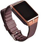 Розумні годинник Smart Watch GSM Camera DZ09 Gold, фото 6