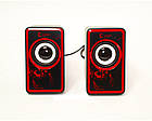 USB колонки для ПК комп'ютерні колонки 2.1 MP3 Bluetooth Cyber AN-2533 Red, фото 5