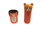 Дитячий Термос в чохлі з ремінцем 200мл A-plus 1791 Orange, фото 4