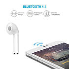 Навушники гарнітура Bluetooth I7 White, фото 3