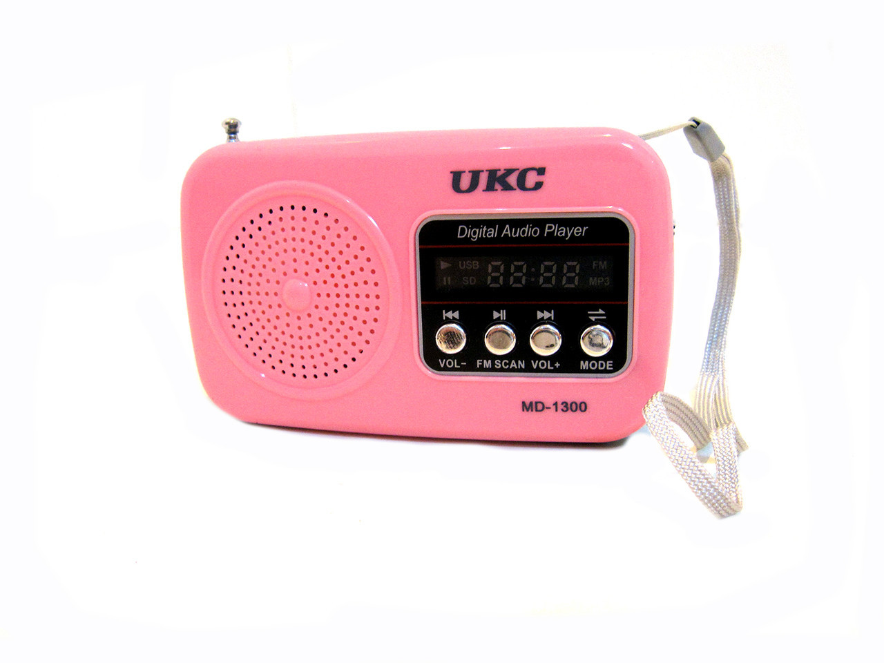 Цифровий радіоприймач UKC MD-1300 USB MP3 Pink