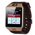 Розумні годинник Smart Watch GSM Camera DZ09 Gold - Vine, фото 7