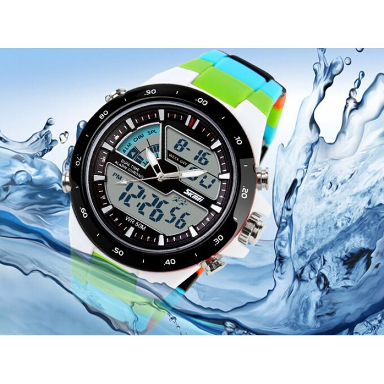 Годинники наручні спортивні Skmei 1016 S-SHOCK Blue Colorful