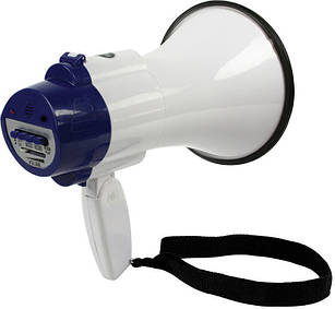 Ручной мегафон рупор RD-8S дальность Blue